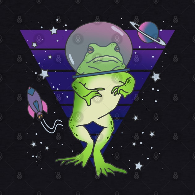 Frog Astronaut Doodle Frog in space by FandomizedRose